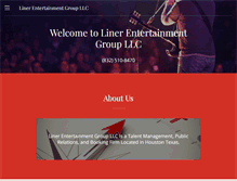 Tablet Screenshot of linerentertainmentgroup.com